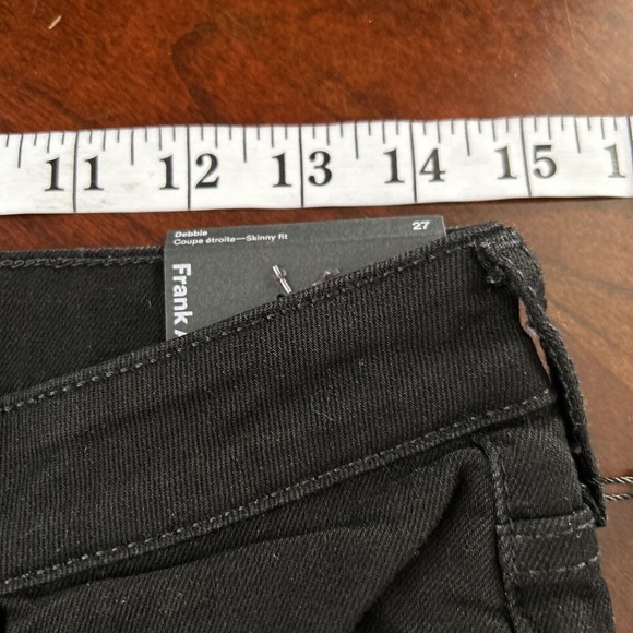 Frank and Oak The Debbie High Rise Skinny Jean Black Size 27 (30x29) NWT - Picture 7 of 10